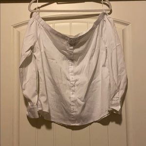 Equipment Gretchen Off-Shoulder Shirt Blouse